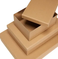 Boîtes de rangement Storeit naturelles (lot de 3) - Hübsch