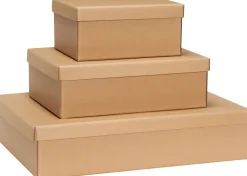 Boîtes de rangement Storeit naturelles (lot de 3) - Hübsch