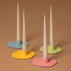 Bougeoir 1 bougie en acier mango lassi 3cm Noa - Metallbude