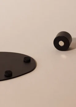 Bougeoir 1 bougie en acier noir 3x2,2cm Noa - Metallbude