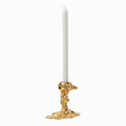 Bougeoir doré 14 cm Drip - Pols Potten