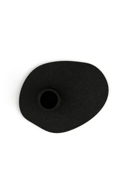 Bougeoir en acier noir 10x13cm Noa - Metallbude