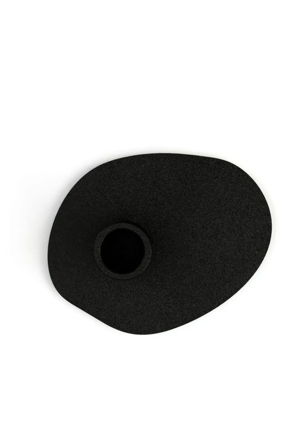 Bougeoir en acier noir 10x13cm Noa - Metallbude