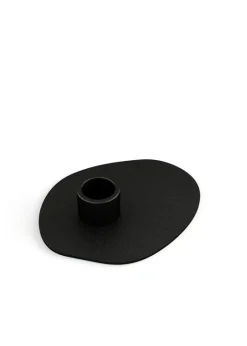 Bougeoir en acier noir 10x13cm Noa - Metallbude