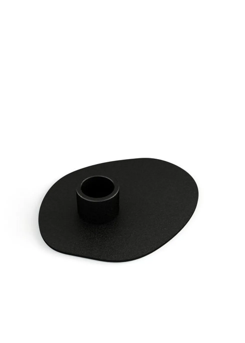 Bougeoir en acier noir 10x13cm Noa - Metallbude