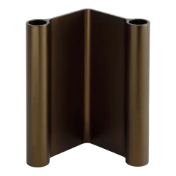 Bougeoir en aluminum marron 10x18cm Pair - Muuto