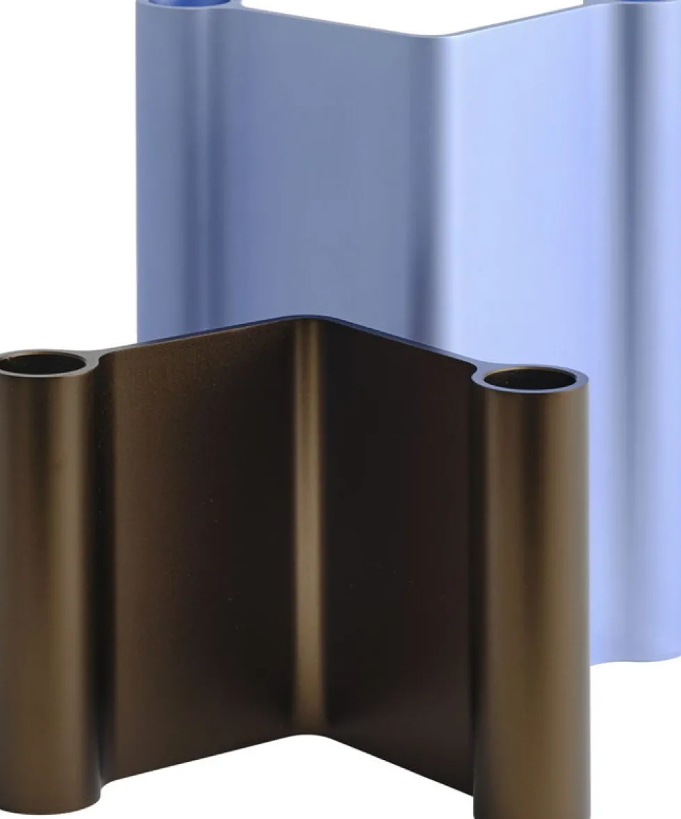 Bougeoir en aluminum marron 10x11cm Pair - Muuto