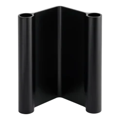Bougeoir en aluminum noir 10x18cm Pair - Muuto