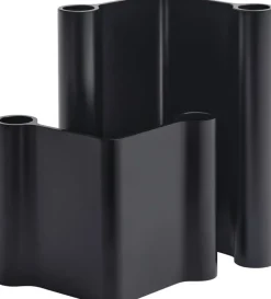Bougeoir en aluminum noir 10x11cm Pair - Muuto
