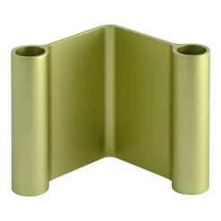 Bougeoir en aluminum vert 10x11cm Pair - Muuto