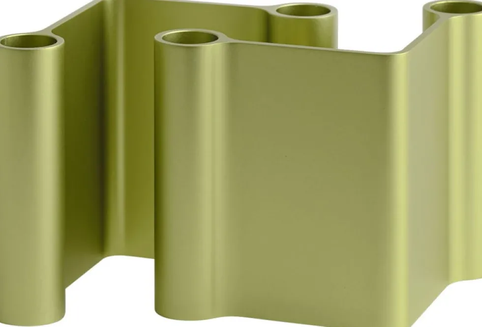 Bougeoir en aluminum vert 10x11cm Pair - Muuto