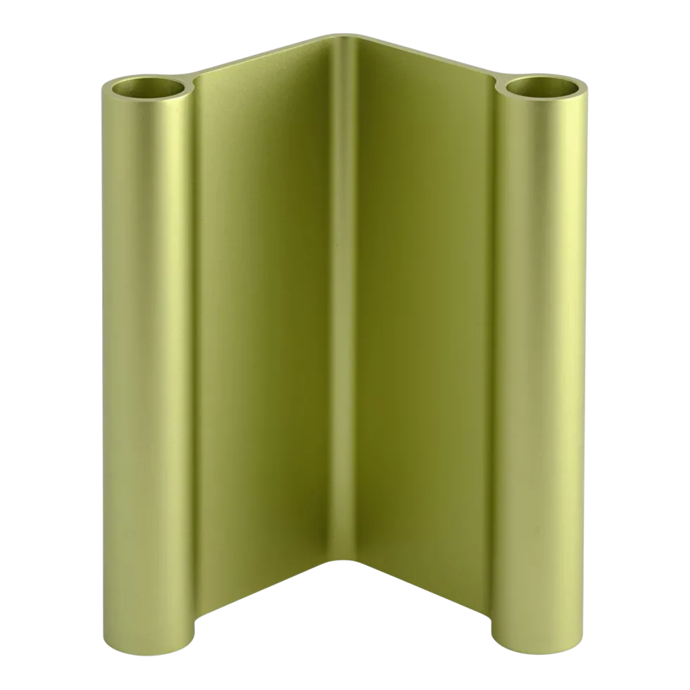 Bougeoir en aluminum vert 10x18cm Pair - Muuto