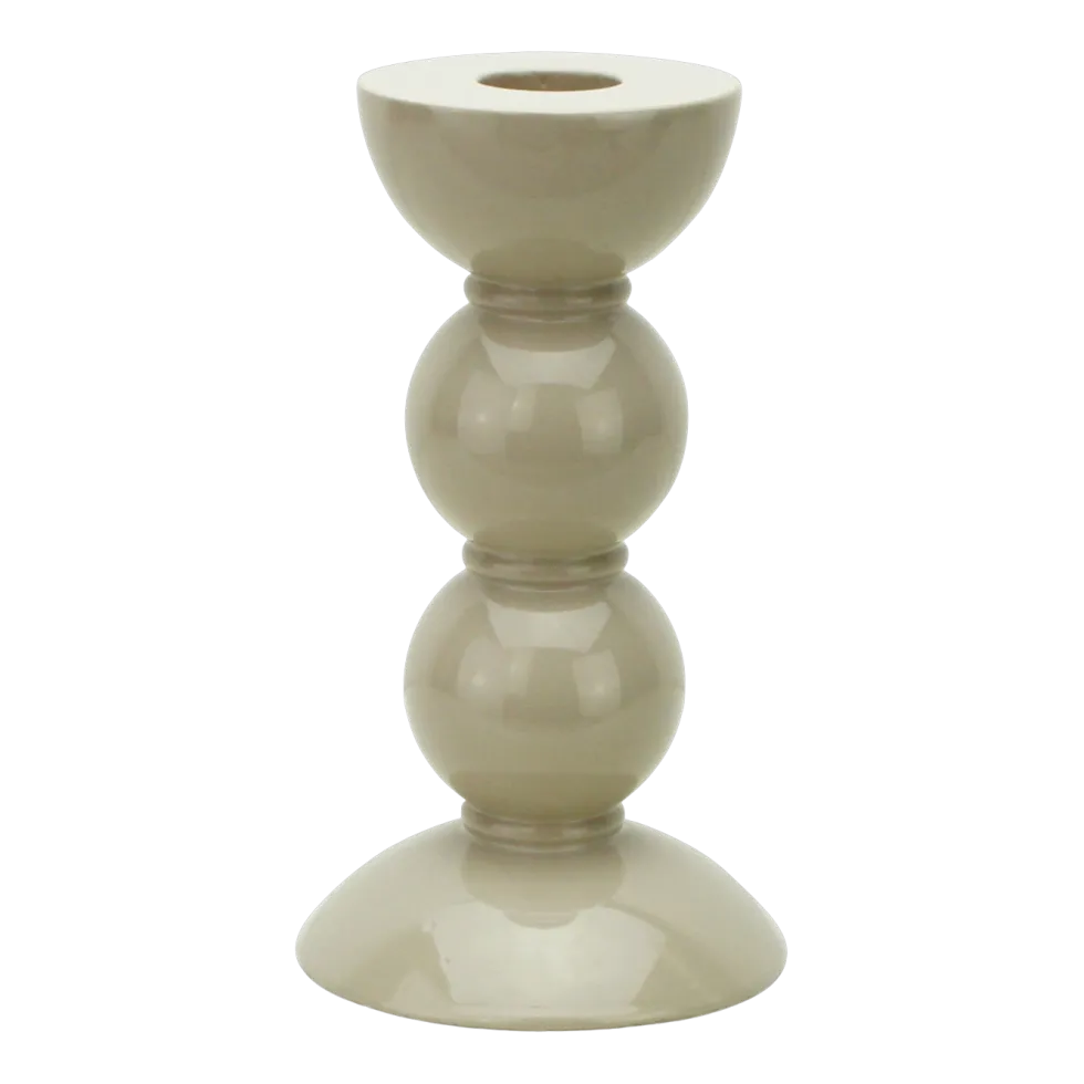 Bougeoir en bois cappuccino 14 cm Bobbin - Addison Ross