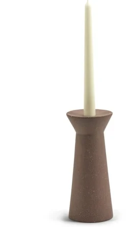 Bougeoir en grès rouge brique 21,5cm Marie-Ann - Serax