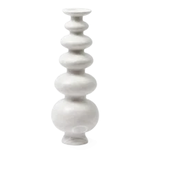 Bougeoir en marbre blanc Heritage - Pols potten