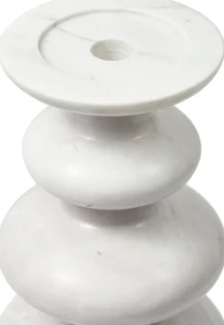 Bougeoir en marbre blanc Heritage - Pols potten