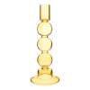 Bougeoir en verre jaune - Sass & Belle