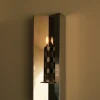 Bougeoir mural en acier poli effet miroir 40x13x7,2cm Arrow Candle - Violaine d'Harcourt