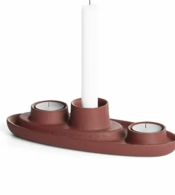 Bougeoir triple Bordeaux Aye Aye! - Emko