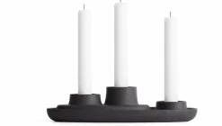 Bougeoir triple noir Aye Aye! - Emko
