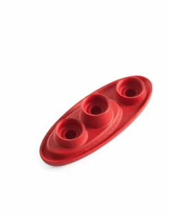Bougeoir triple rouge Aye Aye! - Emko