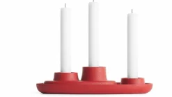Bougeoir triple rouge Aye Aye! - Emko