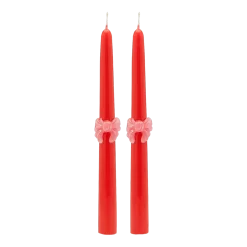 2 bougies 25 cm Bow - Anna + Nina