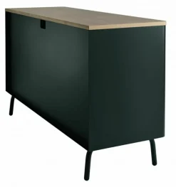 Buffet avec niche en métal noir Edgar - Resistub