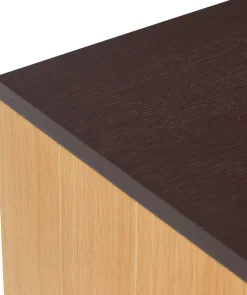 Buffet en bois de chêne marron 140x35xh65cm Dual - Hübsch