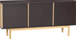 Buffet en bois de chêne marron 140x35xh65cm Dual - Hübsch