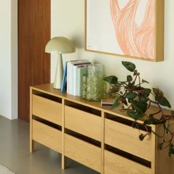 Buffet en bois de chêne marron 150x40xh65cm Forma - Hübsch