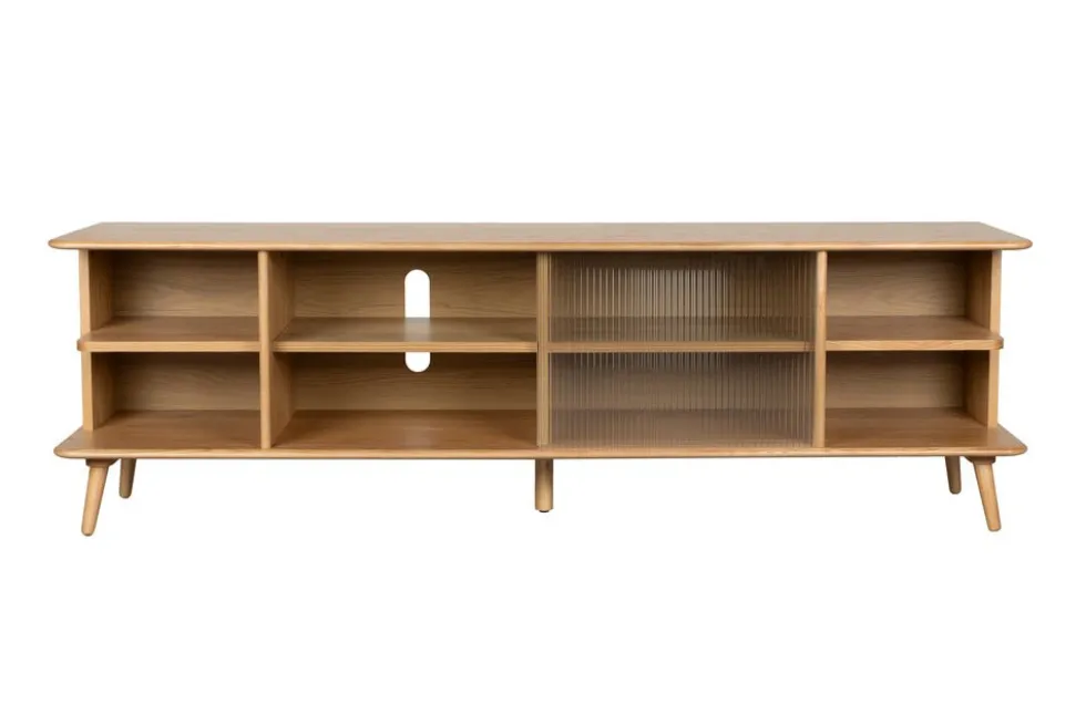 Buffet en bois de chêne naturel 40x180x55cm Rise - Zuiver