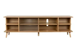 Buffet en bois de chêne naturel 40x180x55cm Rise - Zuiver