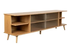 Buffet en bois de chêne naturel 40x180x55cm Rise - Zuiver
