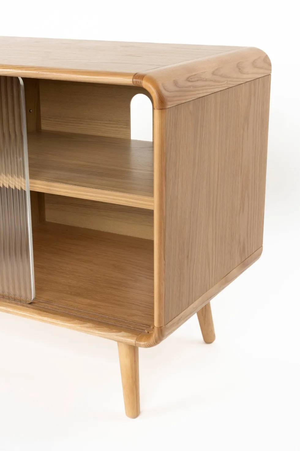 Buffet en bois de frêne naturel 40x100x55cm Rise - Zuiver