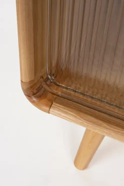 Buffet en bois de frêne naturel 40x100x55cm Rise - Zuiver