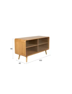 Buffet en bois de frêne naturel 40x100x55cm Rise - Zuiver