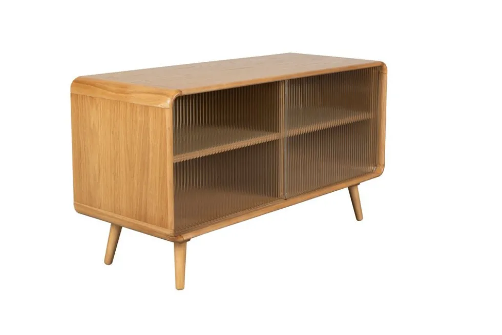 Buffet en bois de frêne naturel 40x100x55cm Rise - Zuiver