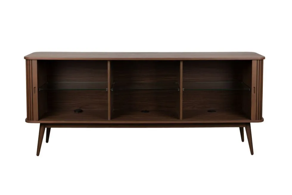 Buffet en bois de noyer 180x40x75cm Barbier - Zuiver