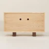 Buffet en bois massif d'hévéa et frêne naturel 120x40x70cm Heju x Nobodinoz - Nobodinoz