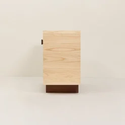Buffet en bois massif d'hévéa et frêne naturel 120x40x70cm Heju x Nobodinoz - Nobodinoz