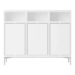 Buffet en bois mdf blanc 131x106cm Stacked Configuration 3 - Muuto