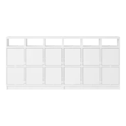 Buffet en bois mdf blanc 262x121cm Stacked Configuration 1 - Muuto