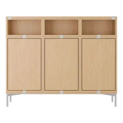 Buffet en bois mdf chêne 131x106cm Stacked Configuration 3 - Muuto