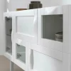 Buffet en bouleau et MDF blanc Rainbow - Hans k