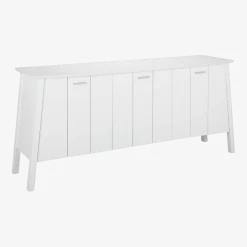 Buffet en bouleau et MDF blanc Verona - Hans K