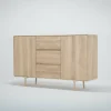 Buffet en chêne blanchi huilé Fawn - Gazzda