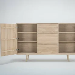 Buffet en chêne blanchi huilé Fawn - Gazzda