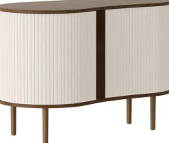Buffet en chêne foncé et beige Audacious - UMAGE
