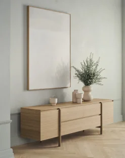 Buffet en chêne huilé blanchi 240cm Daia - Bolia
